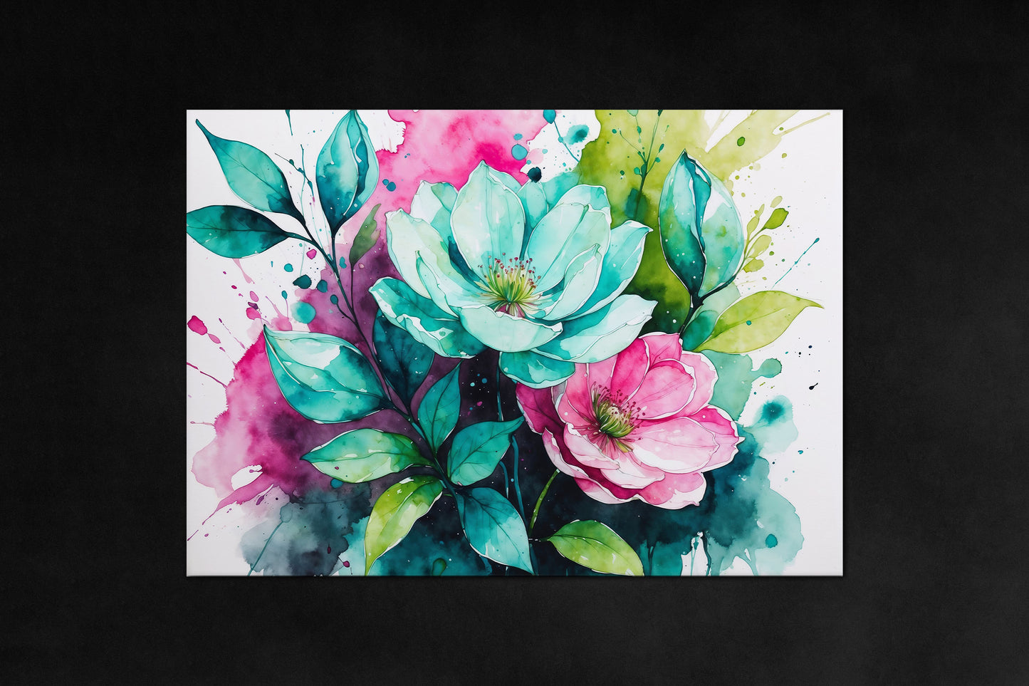 Vibrance poster - colorful ink-style premium metal wall art from Nature Ink