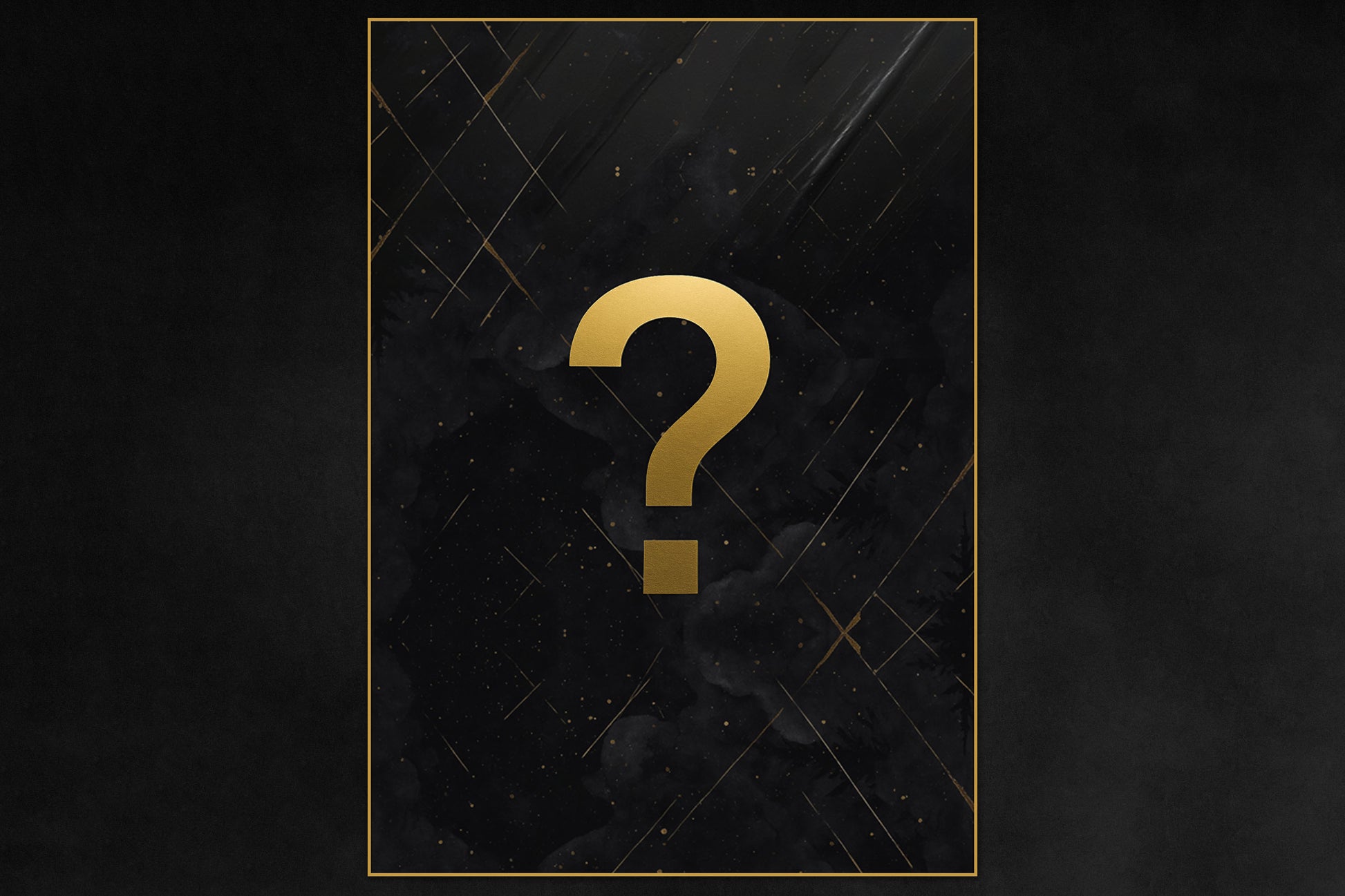 Mystery poster - exclusive collector-only hidden design premium metal magnetic wall art