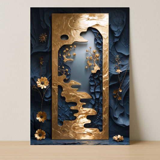 🪞Golden Portal | Royal Collection – 18x24 Metal Magnetic Poster