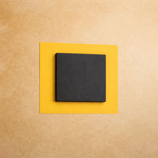 Adhesive wall mount with magnetic square for metal posters