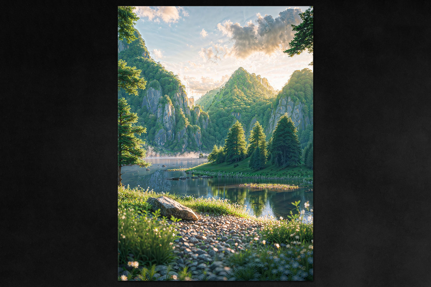 Nature’s Mirror poster - premium metal magnetic wall art decor from Timeless Grove