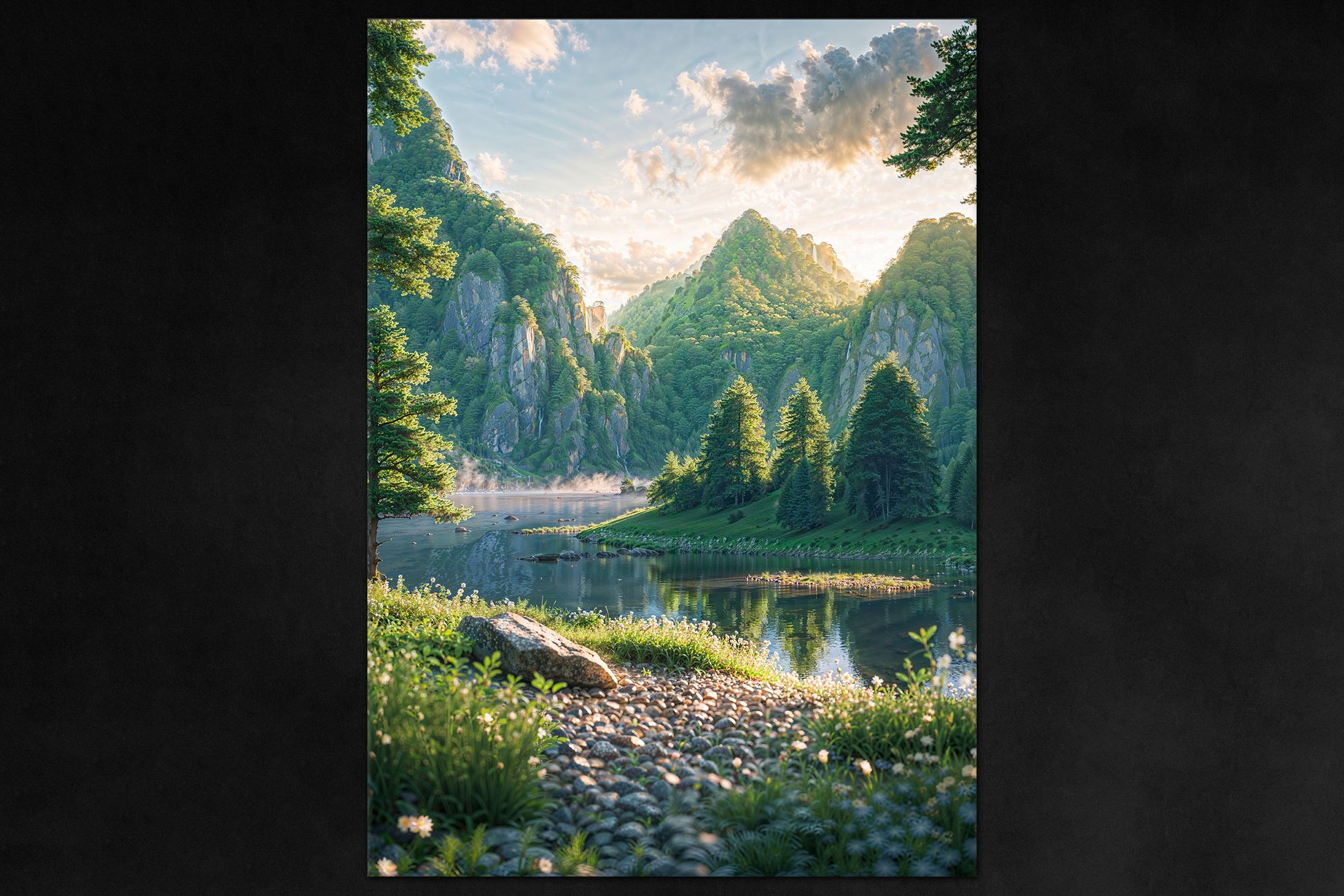 Nature’s Mirror poster - premium metal magnetic wall art decor from Timeless Grove